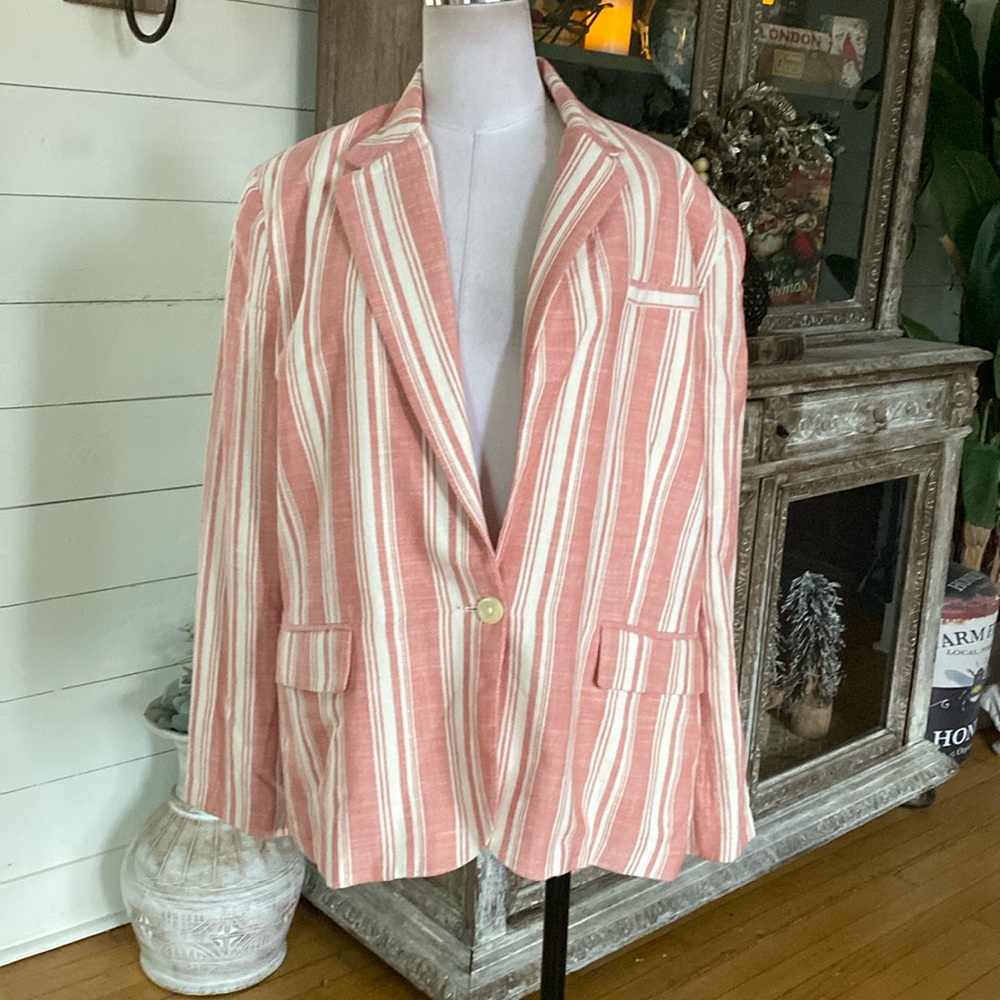 LAUREN Ralph Lauren STRIPED BLAZER 18 PLUS NEW